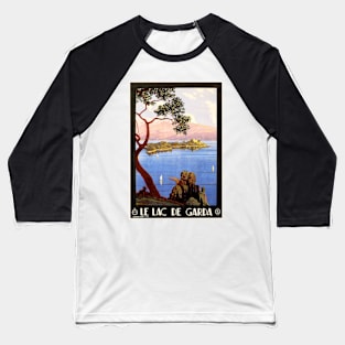 LE LAC DE GARDA Lake Italy Tourism Advertisement Vintage Travel Baseball T-Shirt